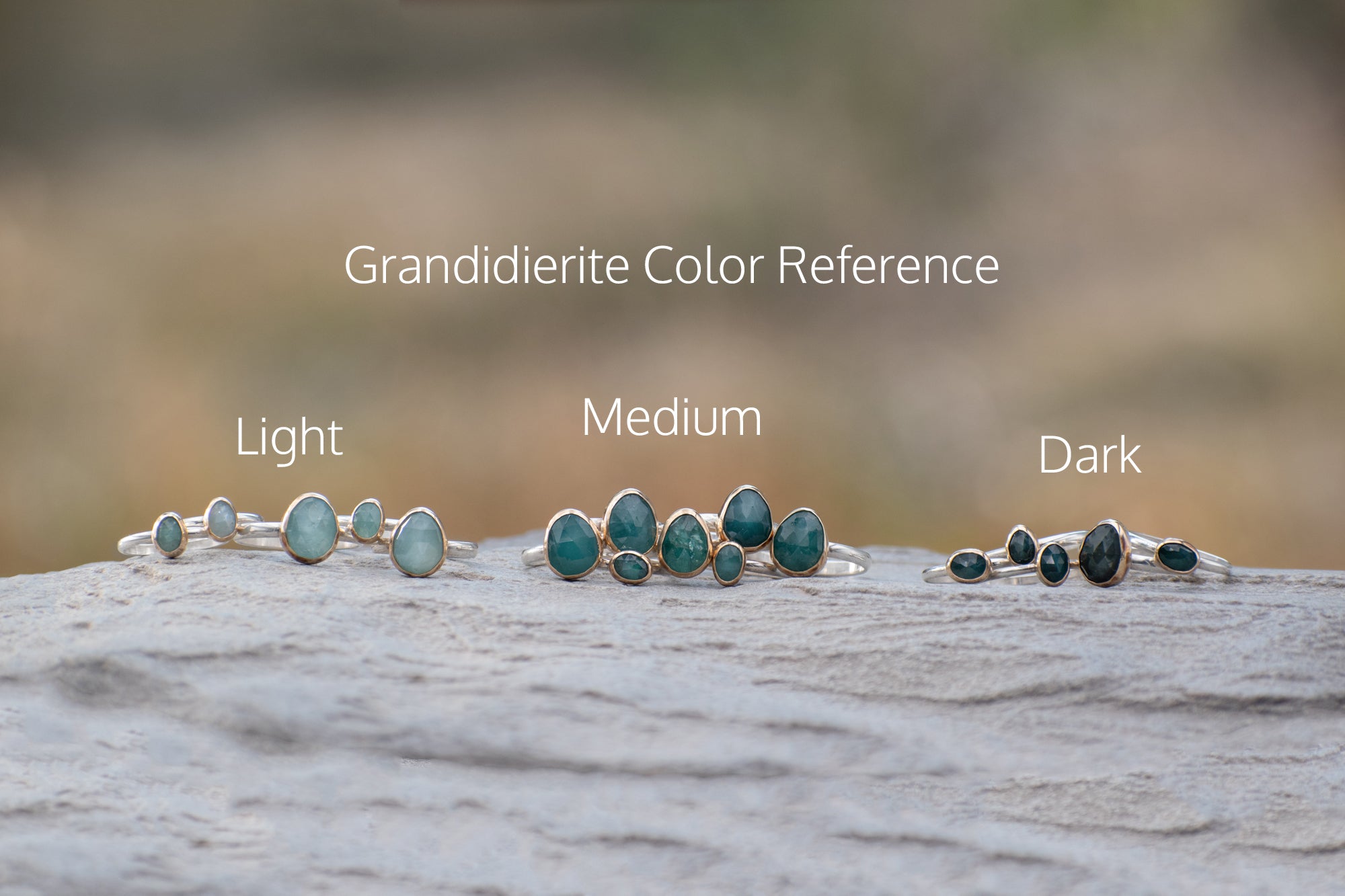 Mountain Texture Earrings with Grandidierite