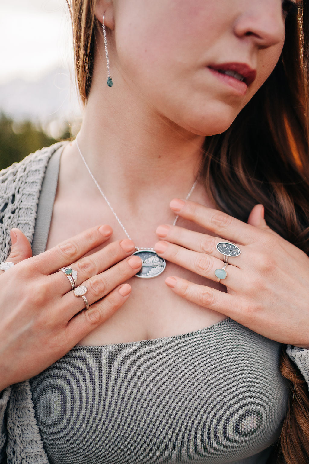 Grandidierite Stacking Ring