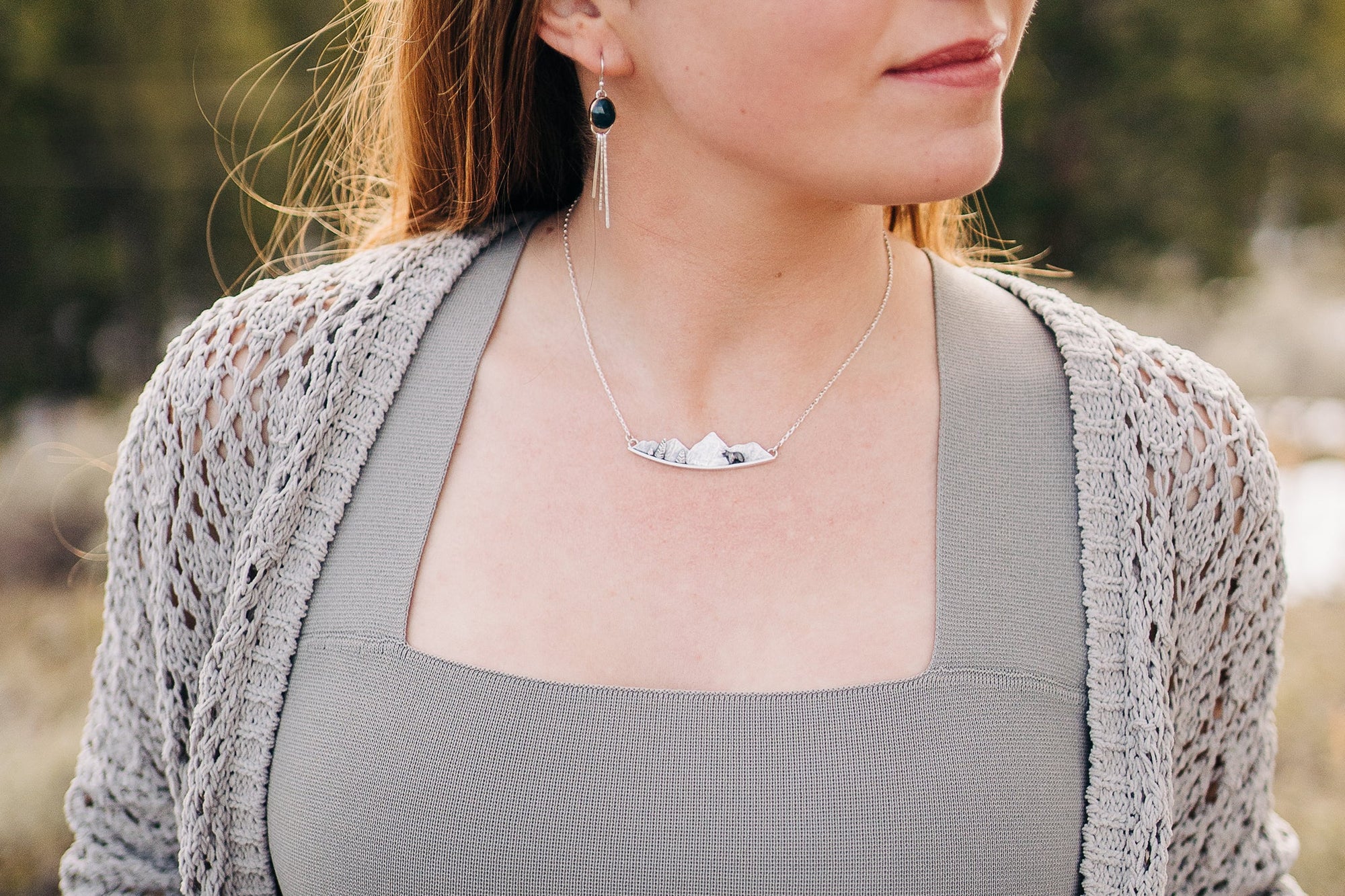Teton Necklace with Bear