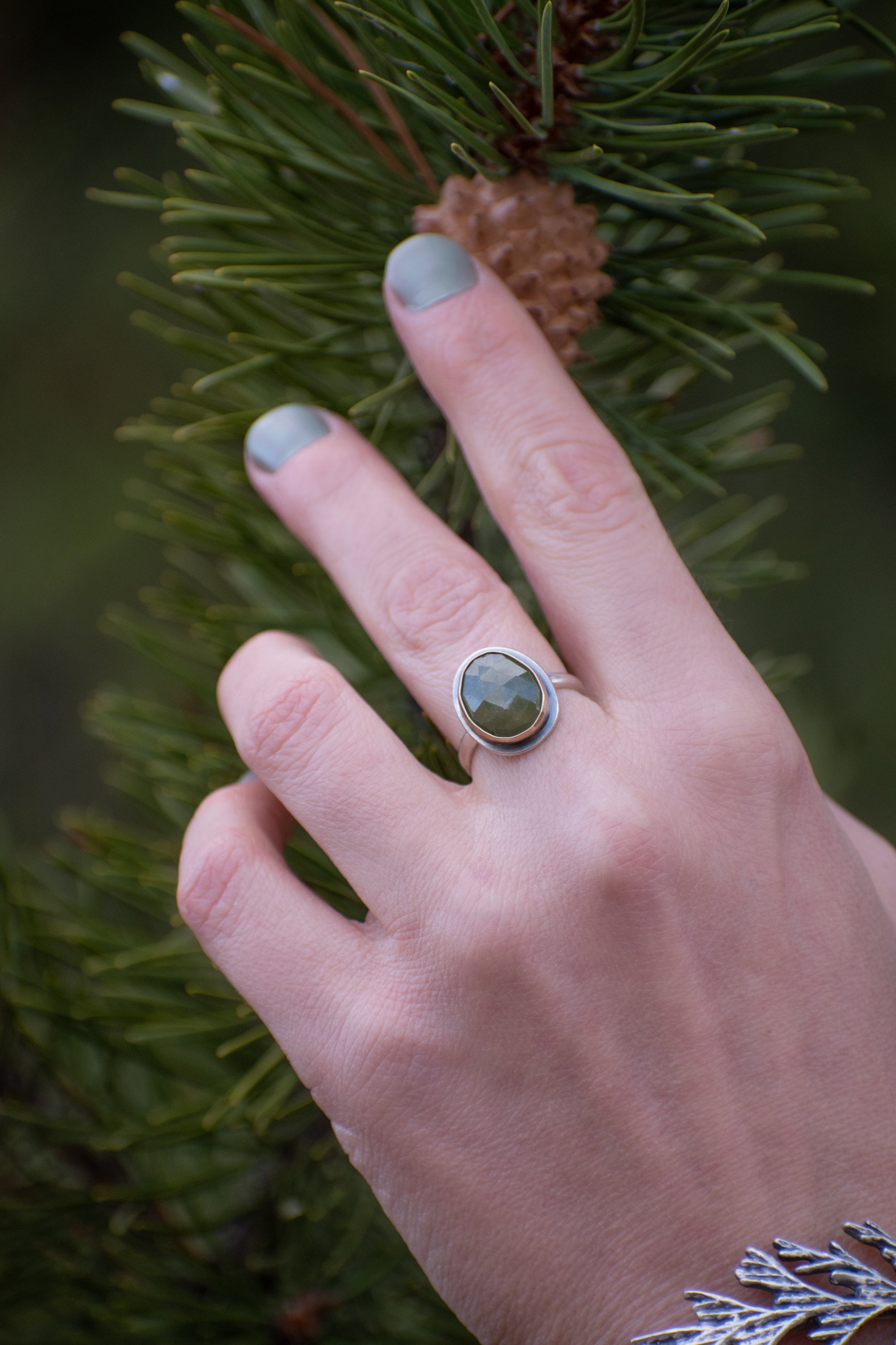 Green Sapphire Ring