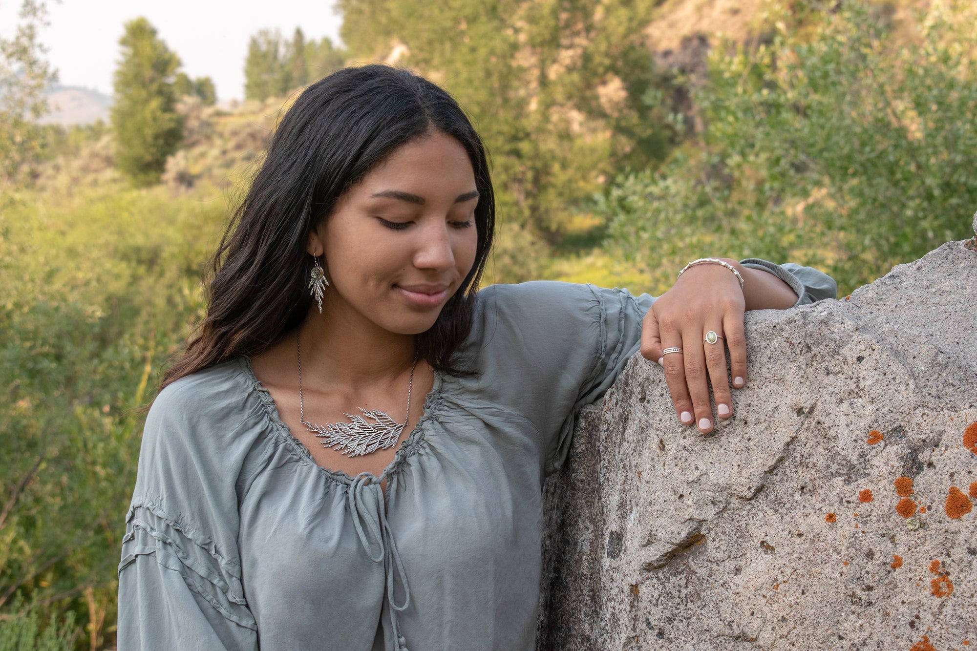 Cedar Statement Necklace