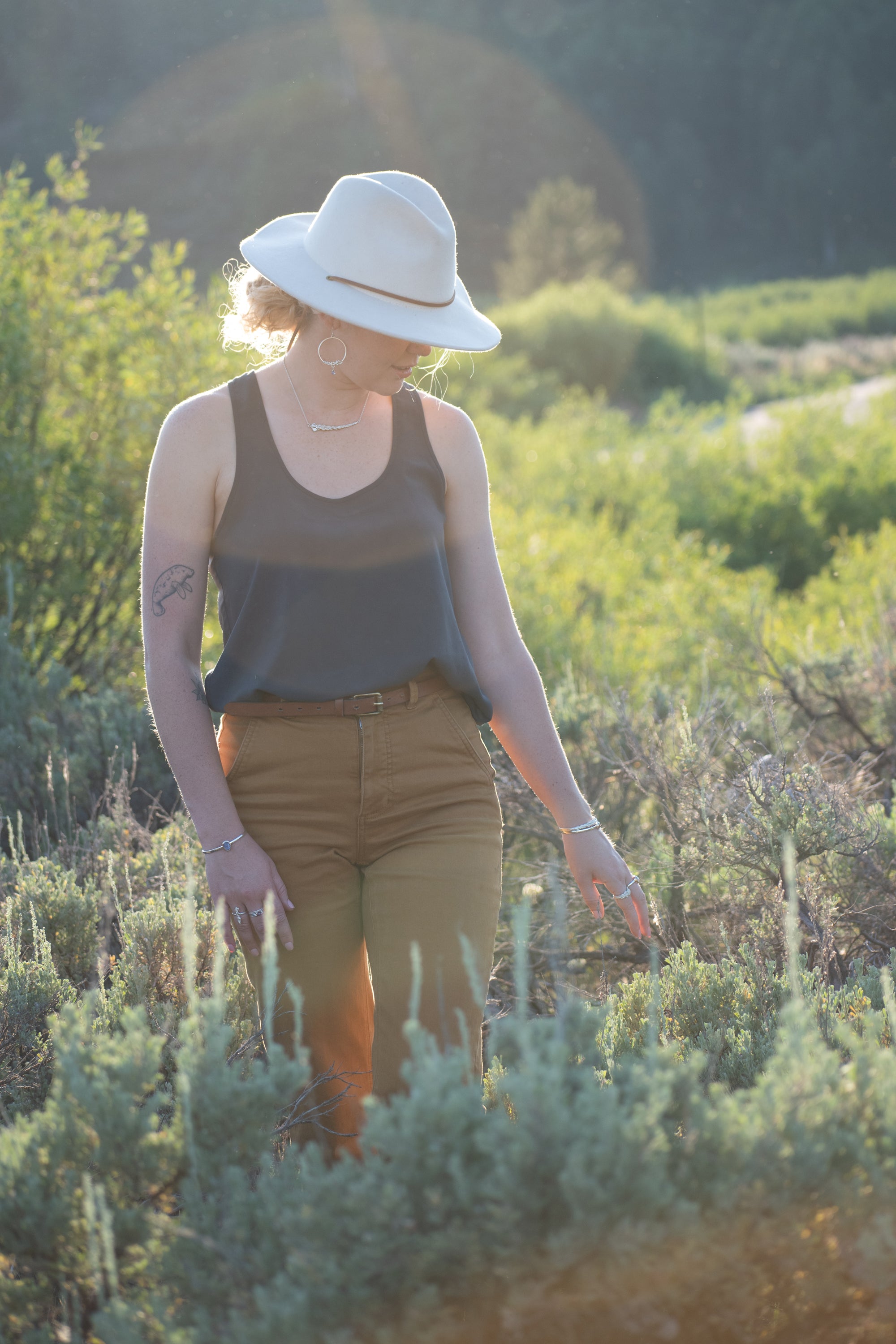 Horizontal Lupine Necklace