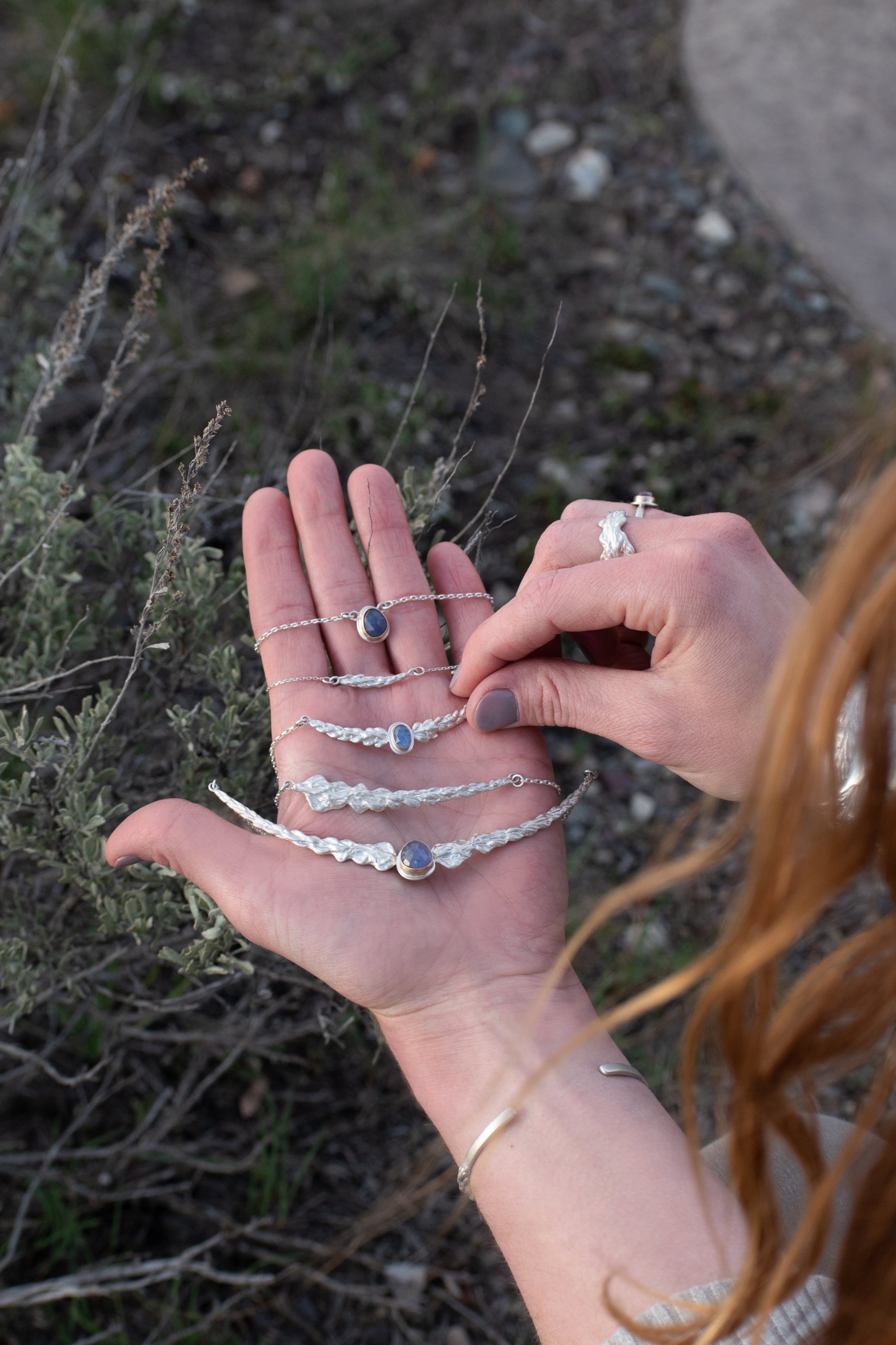 Horizontal Lupine Necklace