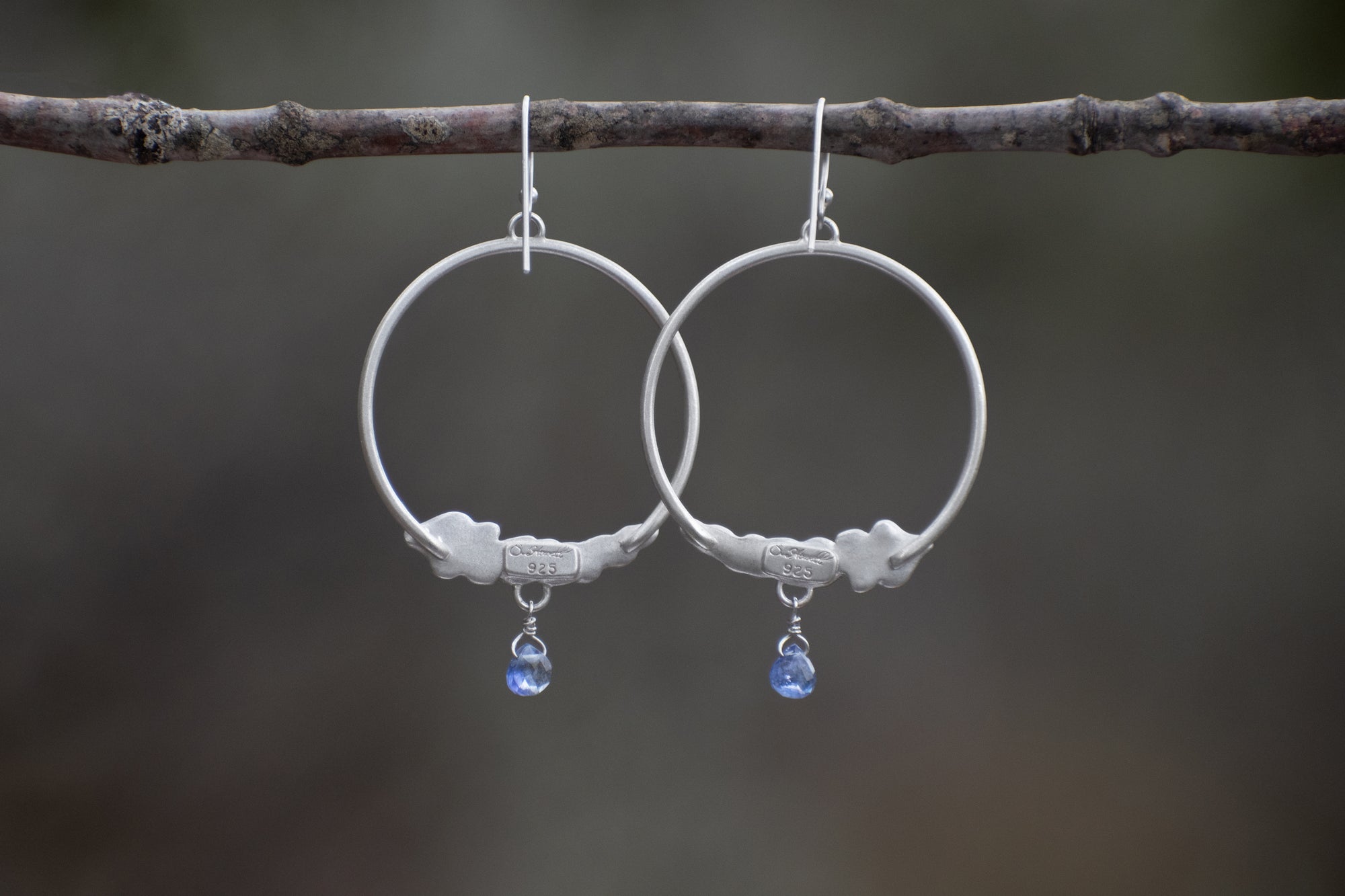 Lupine Hoops with Tanzanite