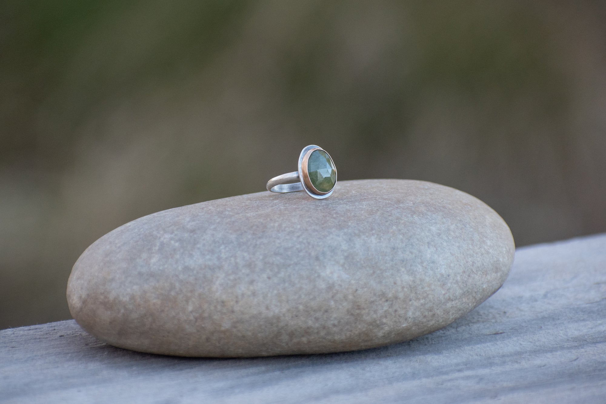 Green Sapphire Ring