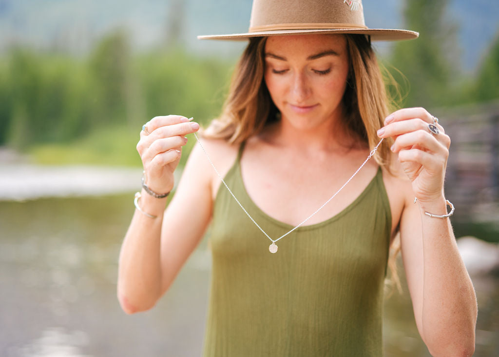 Mountain Texture Necklace