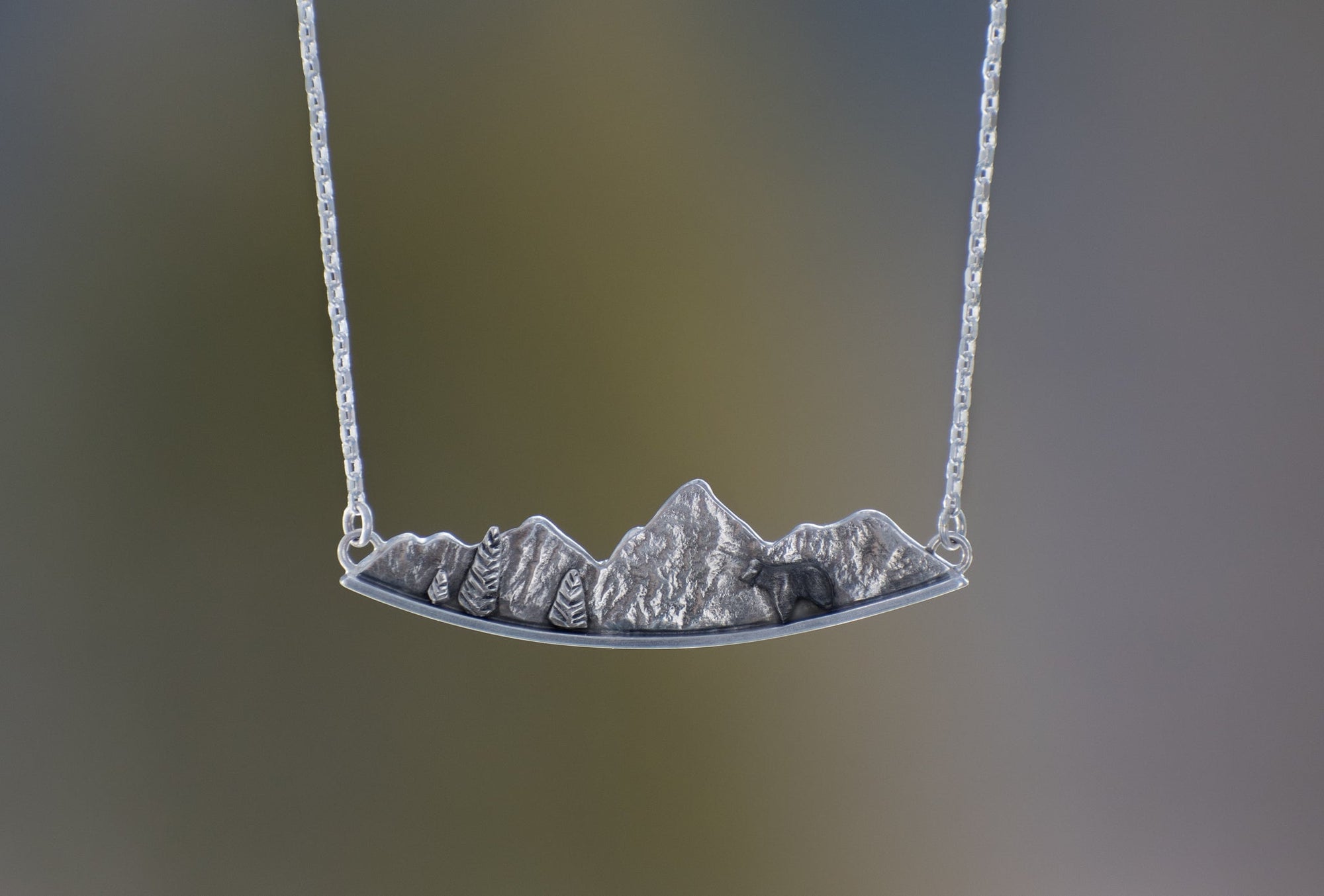 Teton Necklace with Bear
